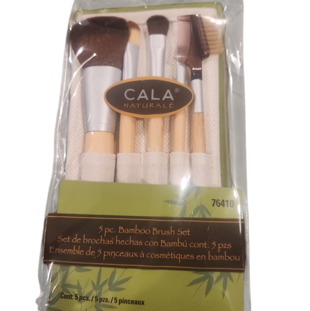 5 piece bamboo brush set. New in package